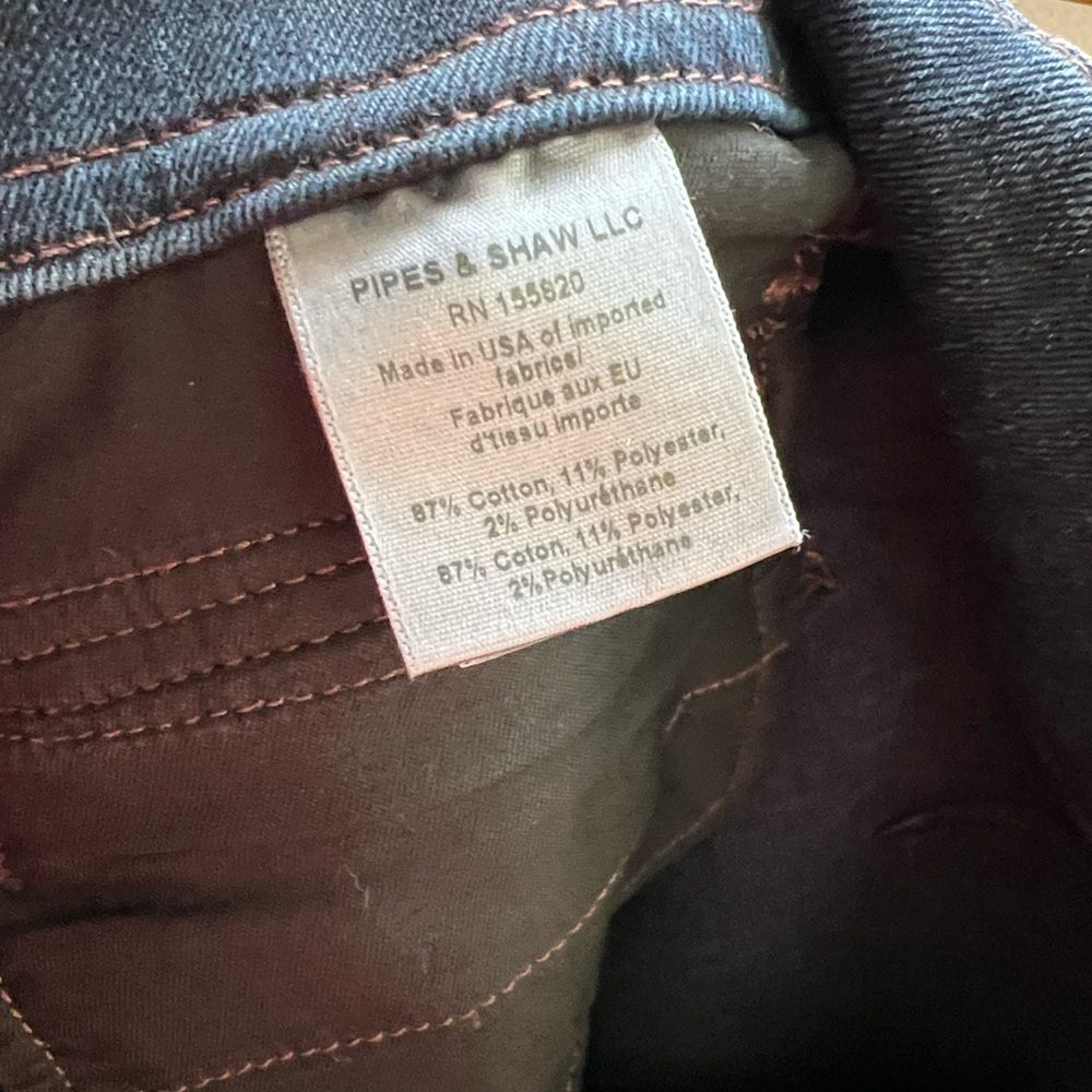Veronica Beard Beverly Skinny Flare High Rise Jeans 29 Sailor Dark Ink Wash - Picture 7 of 9